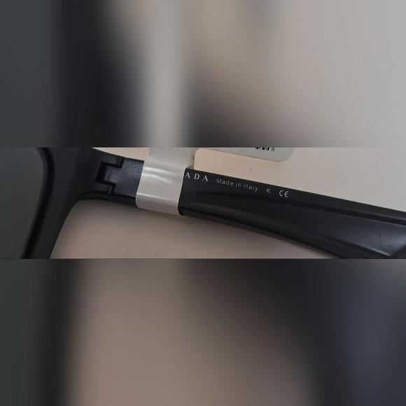 NWT Prada Linea Rossa Black Black Sport Rectangle SPS 04O 1BO-1A1 58-16-140 - Picture 5 of 16